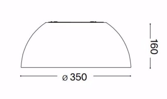 Ideal lux corolla-1 pl plafoniera led 3000k bianca