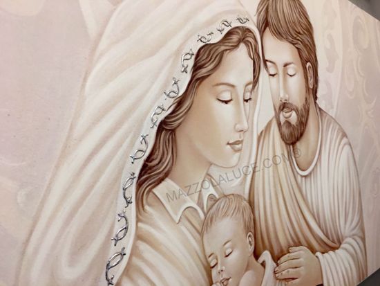 Quadro capoletto sacra famiglia 120x60 capezzale