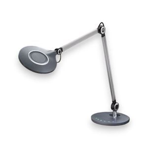 Lampada da scrivania disk perenz antracite led 9w cct dimmerabile