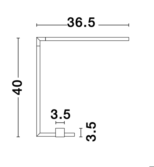 Lampada da tavolo scrivania nera design moderna led 3000k