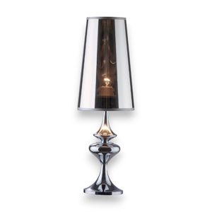 Alfiere tl1 small lampada da tavolo per salone cromata ideal lux