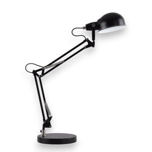 Lampada da scrivania johnny tl1 ideal lux nera snodabile moderna