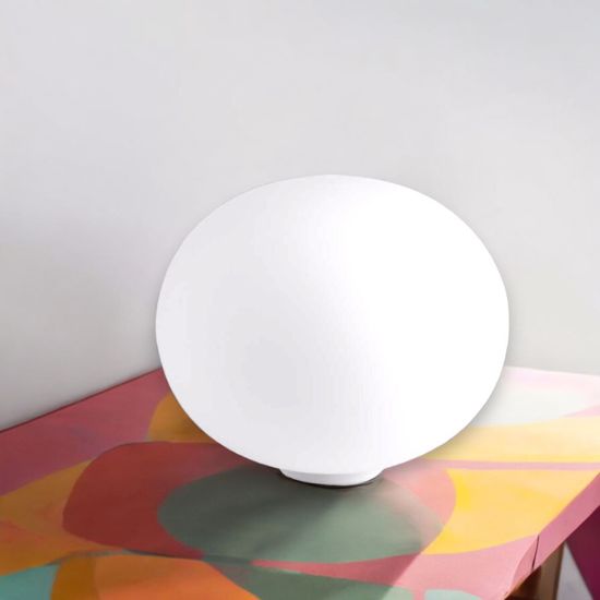 Ideal lux smarties tl1 d40 lampada da tavolo 40 cm sfera vetro