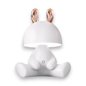 Lampada da comodino bunny bianca per cameretta design moderna