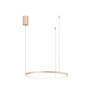 Lampadario moderno anello oro 28w 3000k dimmerabile ondaluce soel