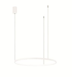 Lampadario moderno anello bianco led 28w cct dimmerabile ondaluce soel