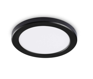 Ideal lux aura pl round faretto da incasso nero led 4000k rotondo