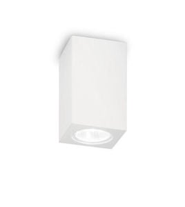 Tower pl1 square ideal lux faretto da soffitto squadrato gesso bianco