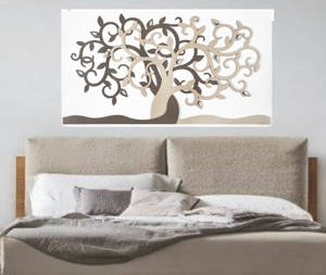 Bongelli preziosi quadro 110x60 moderno nocciola albero della vita