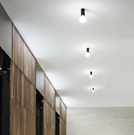 Petit pl1 ideal lux faretto clindro nero da soffitto