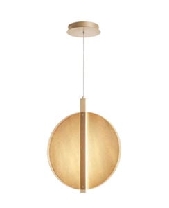 Ondaluce lampadario da cucina juis vetro ambra dettagli oro led 24w 3000k