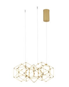 Lampadario per cucina moderna led 29w 3000k costellazione oro