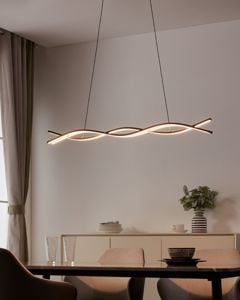 Lampadario nero per cucina moderna led 36w 3000k