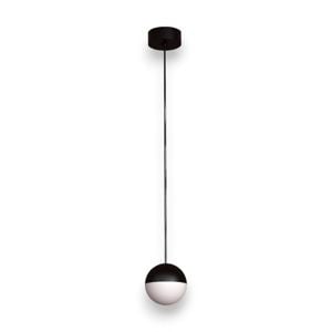 Lampadario da comodino per camera da letto led 5w 3000k nero