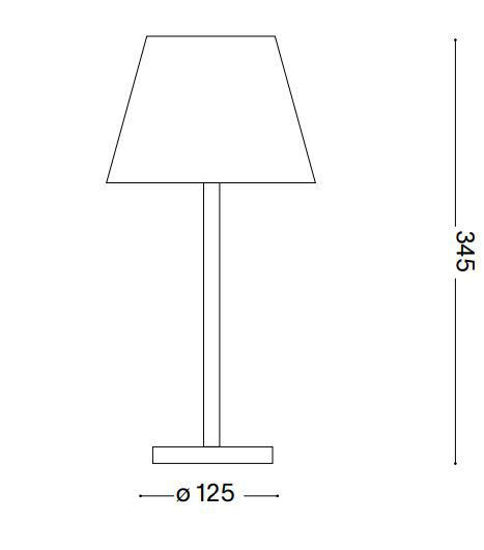 Lolita tl lampada da tavolo portatile bianca ip54 led 3000k senza fili ideal lux