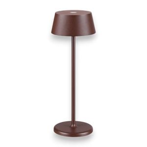 Lampada da tavolo per esterno ip54 pure tl ideal lux portatile corten led