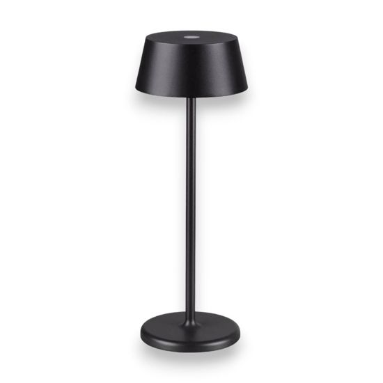 Pure tl ideal lux lampada da esterno ip54 senza fili led dimmerabile ricaricabile nera