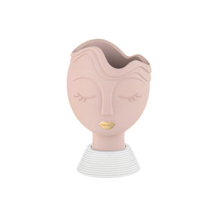 Scultura vaso testa donna grande h39 cipria bongelli preziosi