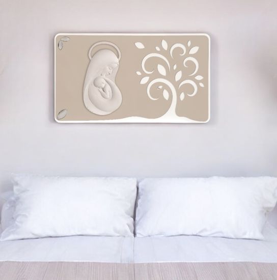 Quadro per camera da letto capezzale 105x60 nocciola bongelli preziosi