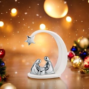 Bongelli preziosi presepe cometa di natale bianco h13