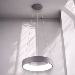 Lampadario led moderno 35w 3200k antracite affralux band diodi