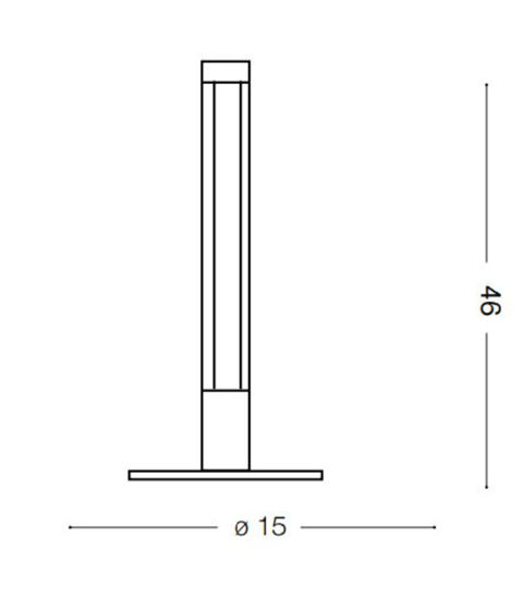 Yoko ideal lux lampada da scrivania per salotto led 3000k nero