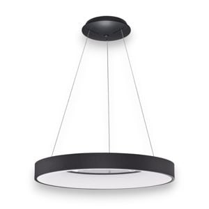 Lampadari led moderni cerchio nero 3000k 4000k 50w wireless