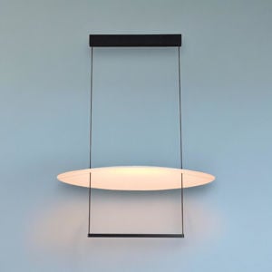 Lampadario led 30w 3000k design moderno bianco nero per soggiorno