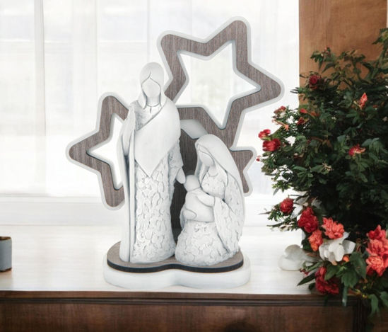 Mini presepe statuetta natalizio h14 rovere bongelli preziosi