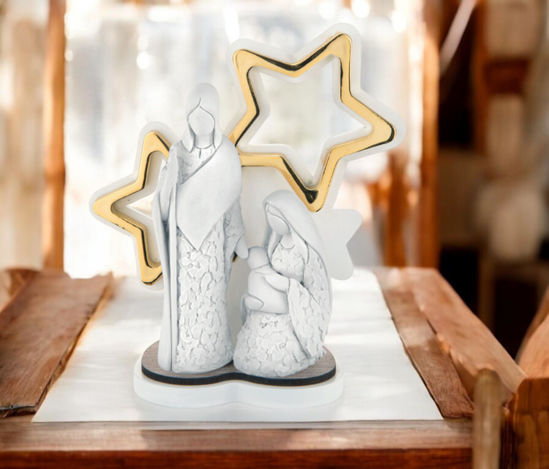 Statuina mini presepe di natale stelle oro h14 bongelli preziosi