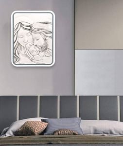 Capezzale sacra famiglia 45x48 grigio con contrasto bongelli preziosi