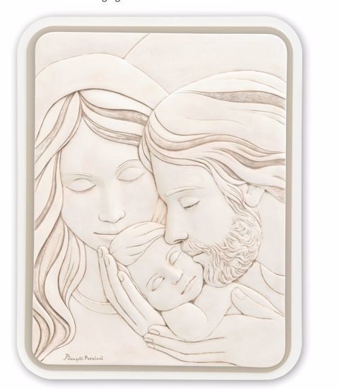 Capezzale capoletto sacra famiglia 45x48 nocciola bongelli preziosi