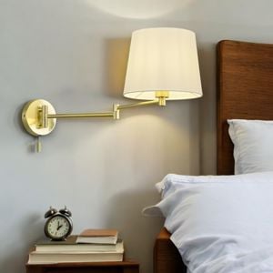 Applique oro ottone da comodino per camera da letto orientabile