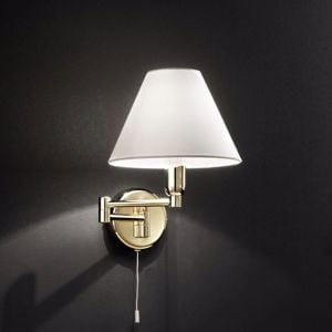 Applique per comodino con cordicella oro lucido estendibile perenz illuminazione