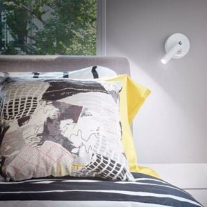 Isyluce applique da comodino bianco luce orientabile