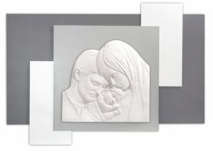 Quadro sacro per camera da letto moderna 52x34 sacra famiglia