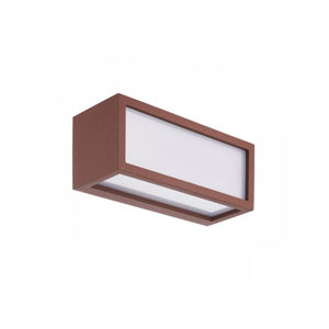 Applique da esterno corten ip65 rettangolare moderna