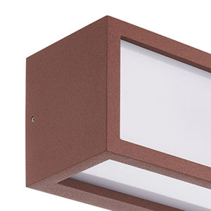 Applique da esterno corten ip65 rettangolare moderna