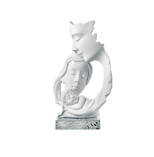 Scultura famiglia base argento h34 bongelli preziosi