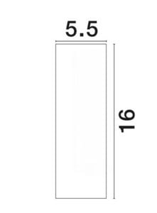 Faretto led 5w 3000k da soffitto cilindro bianco