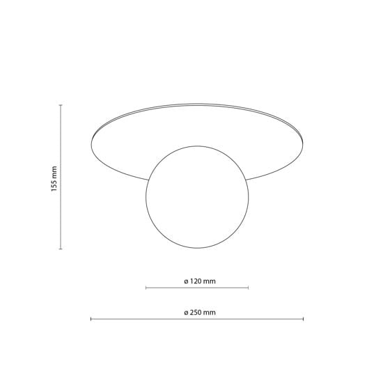 Plafoniera moderna verde menta sfera vetro bianco