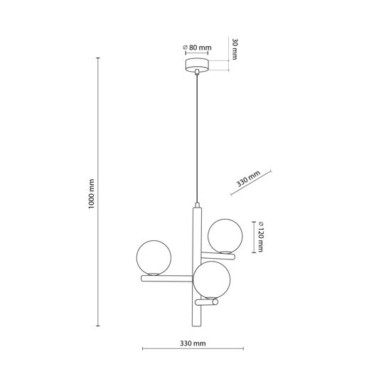 Lampadario di legno noce sospensione stile scandinavo