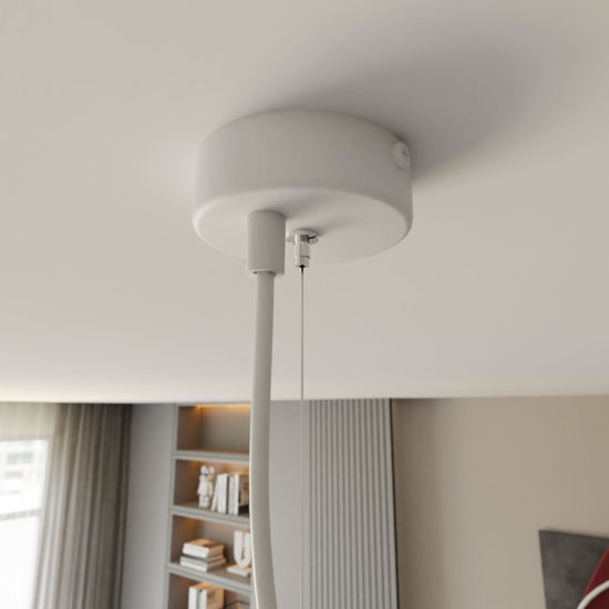 Lampadario sospensione bianco 3 luci per tavolo da soggiorno moderno