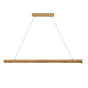 Lampadari a led cucina di legno frassino per tavolo da pranzo 22w 3000k