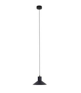 Lampadario per isola cucina led 6w 3000k cono nero  moderna