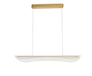 Lampadario led design oro per soggiorno 3000k dimmerabile