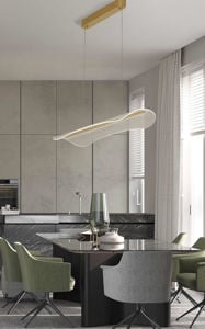 Lampadario led design oro per soggiorno 3000k dimmerabile