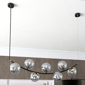 Lampadario a sospensione per soggiorno moderno nero