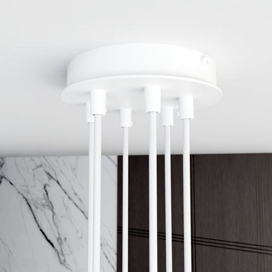 Lampadario a sospensione bianco design minimale per ufficio