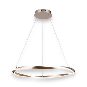 Lampadario led cerchio design a sospensione sabbia 36w 3000k dimmerabile